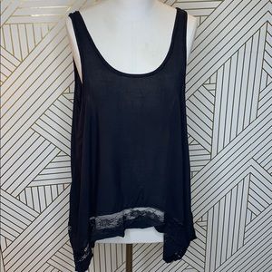 Intimately Free People rayon asymmetrical tank